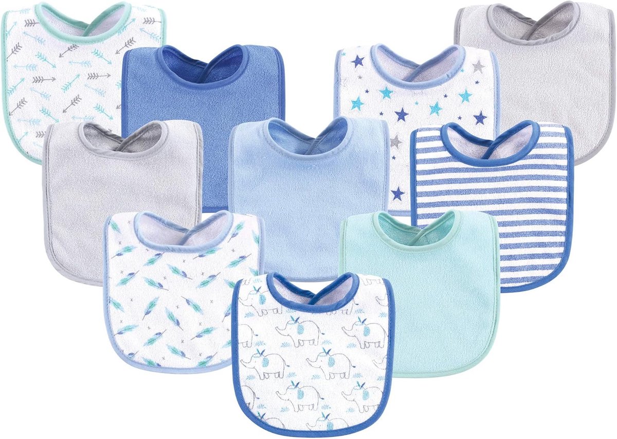 Babie Slabbetjes Katoen Bandana Set 10 Stuks Jongens Absorberend