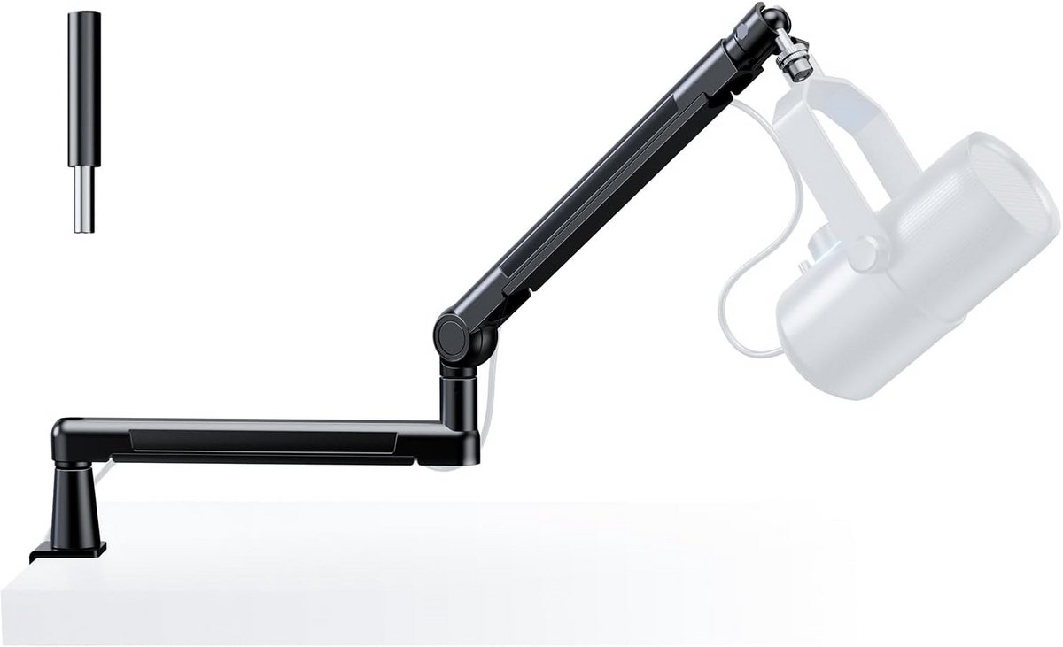 Microfoon Arm - Boom Arm - Opname Studio - Volledig Metaal - 3 Lbs Capaciteit - Zwart