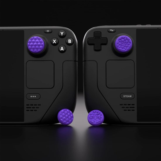 4x Thumb Grip Covers voor Steam Deck & PS Portal - Antislip Siliconen Joysticks Grips (Paars) van Merkloos — afbeelding 3