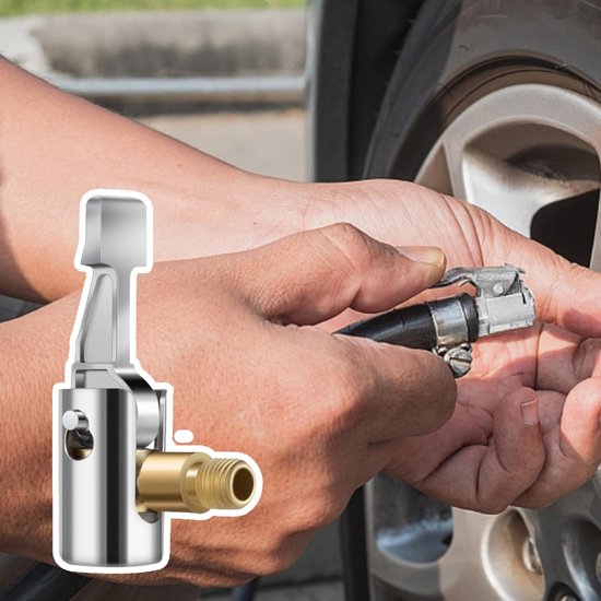 Ventieladapter Set - Hefboomstekker Banden - Banden Oppompen - 2 Stuks Legering — afbeelding 4