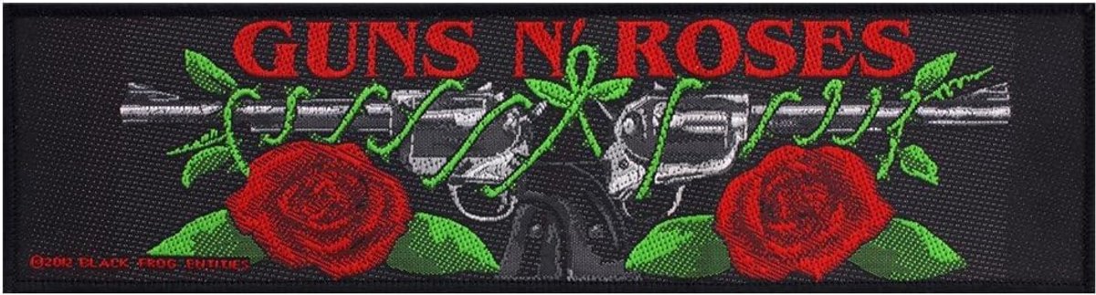 Guns N' Roses Logo en Rozen Patch - Officieel Gelicenseerd Muziek Merchandising