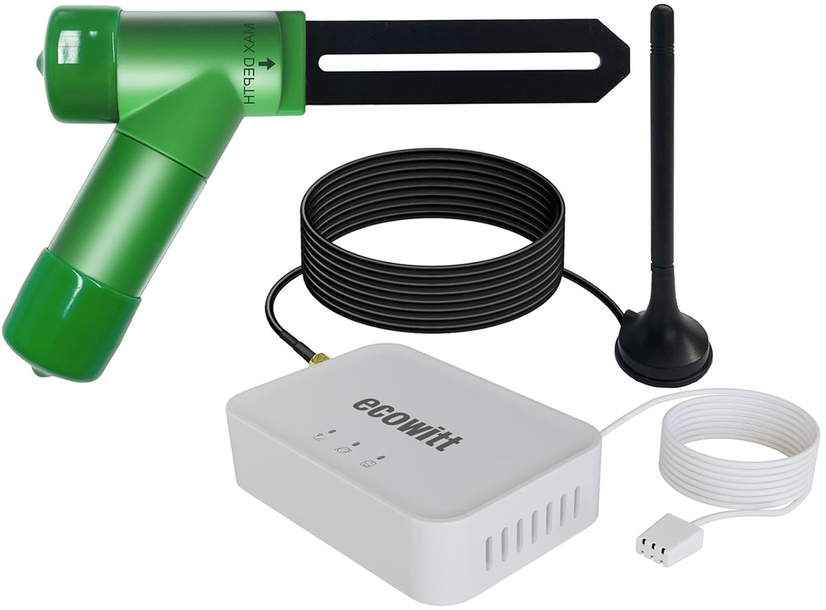 Bodemvochtigheidssensor Set - Vochttester Gateway - Planten Verzorgen - Wifi Ethernet SD Kaart - 21 x 12.5 x 8 cm