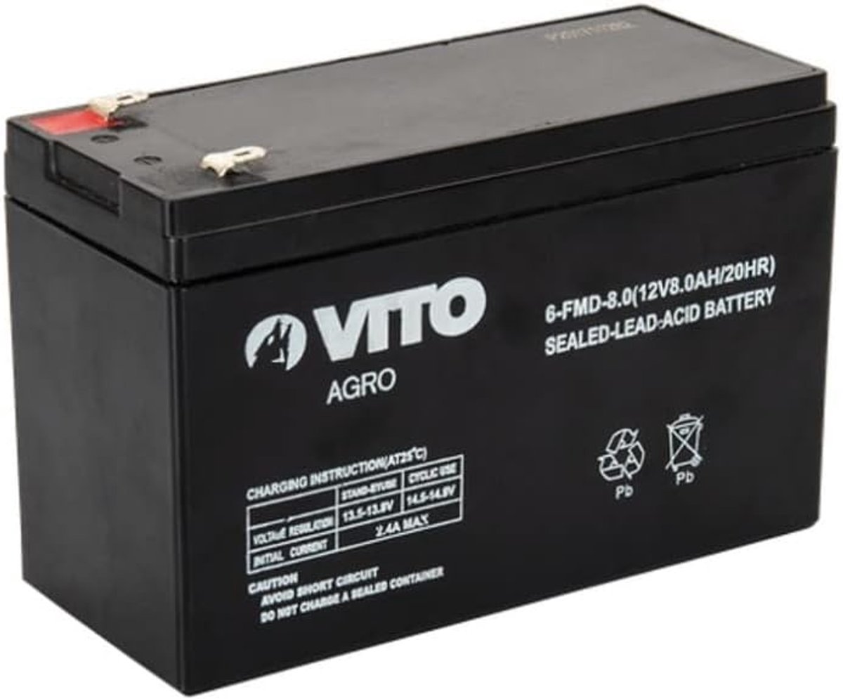Vervangende Accu 12V 8Ah voor Spuitapparatuur - Universele Batterij