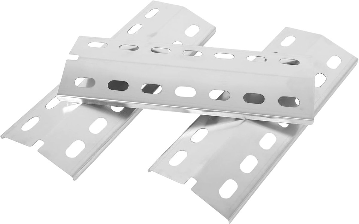 Universele RVS Flavorizer Bars (3-Pack) - Hitteverdeler voor Gasgrill - 33.5x12.5 cm