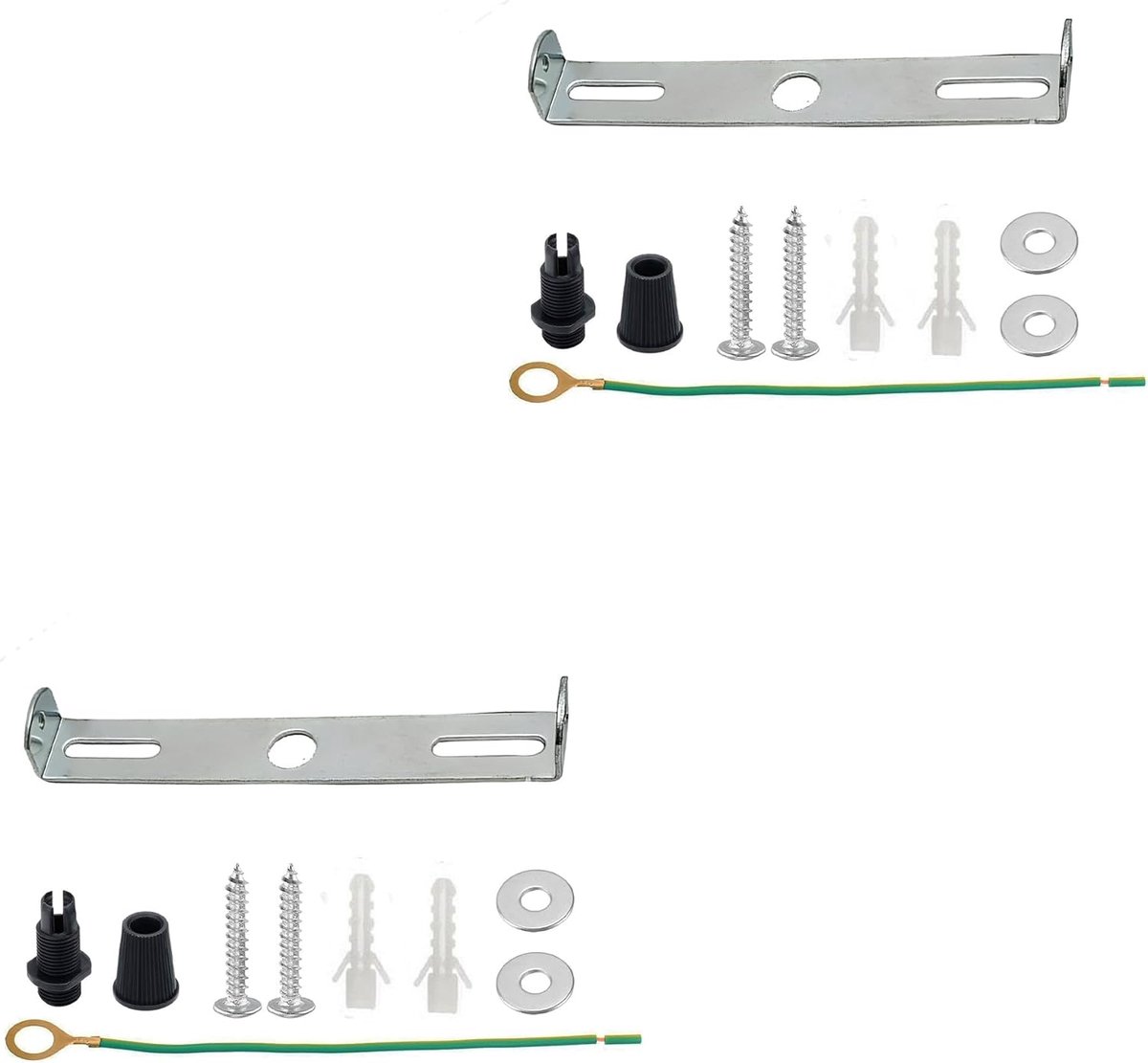 Plafondrozet - Lampbeugel - Lamp Ophangen - Met Riembevestiging - 115mm - 2 Pack