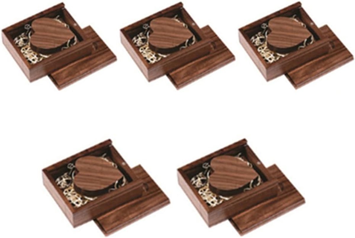 Houten USB Sticks - Opslag Media - Bestanden Delen - Inclusief Houten Doosje - 8 GB - Natuurlijk