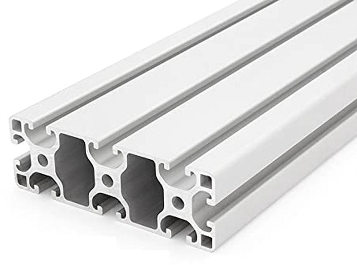 Aluminium Profiel 40x120mm I-Type Sleuf 8 Licht Zilver Geanodiseerd Montageprofiel