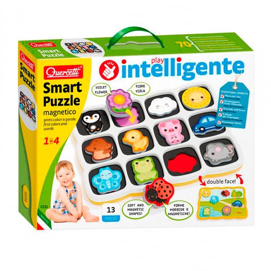 Quercetti Vormenpuzzel Kleuren En Woorden Junior 12 Stukjes van "Quercetti" — afbeelding 2