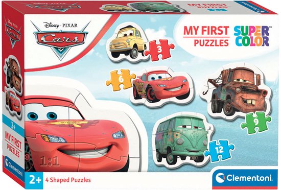 Clementoni - Puzzel - 4 in 1 - Cars - Puzzel Voor Kinderen - Special Series Children