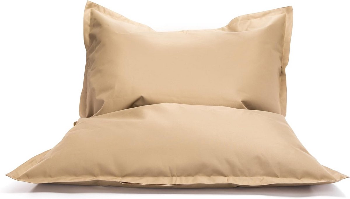 Grote Zitzak Kinderkamer en Buiten - Comfortabele Poef XL Zetel - Stijlvol Beige Meubel