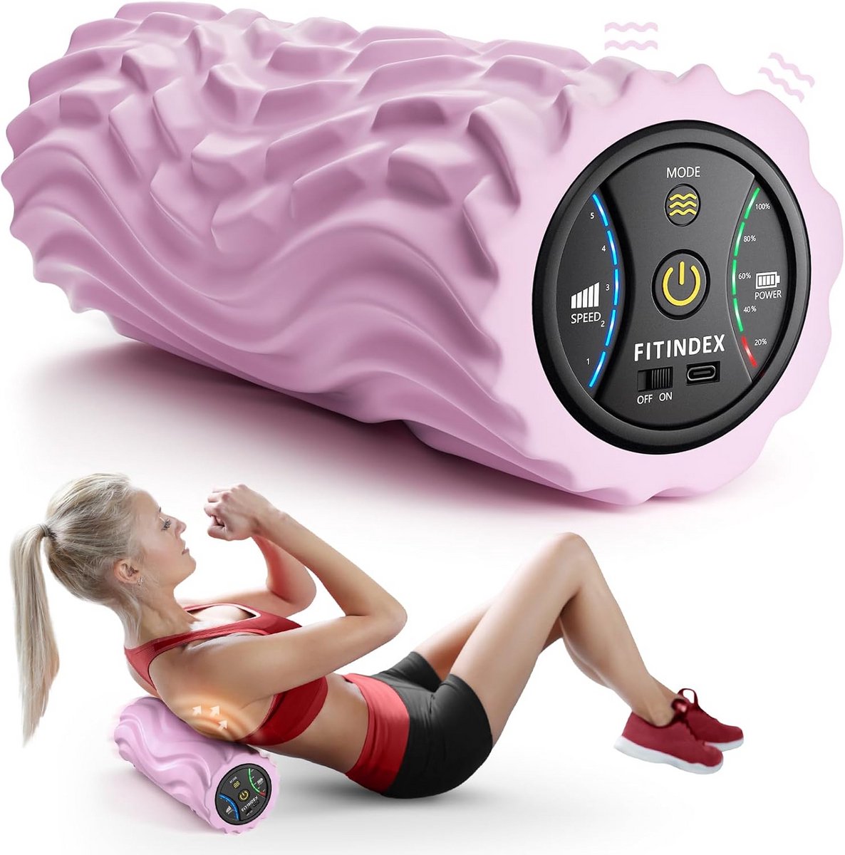 Elektrische Vibrerende Schuimroller voor Massage en Spierherstel met 5 Snelheden