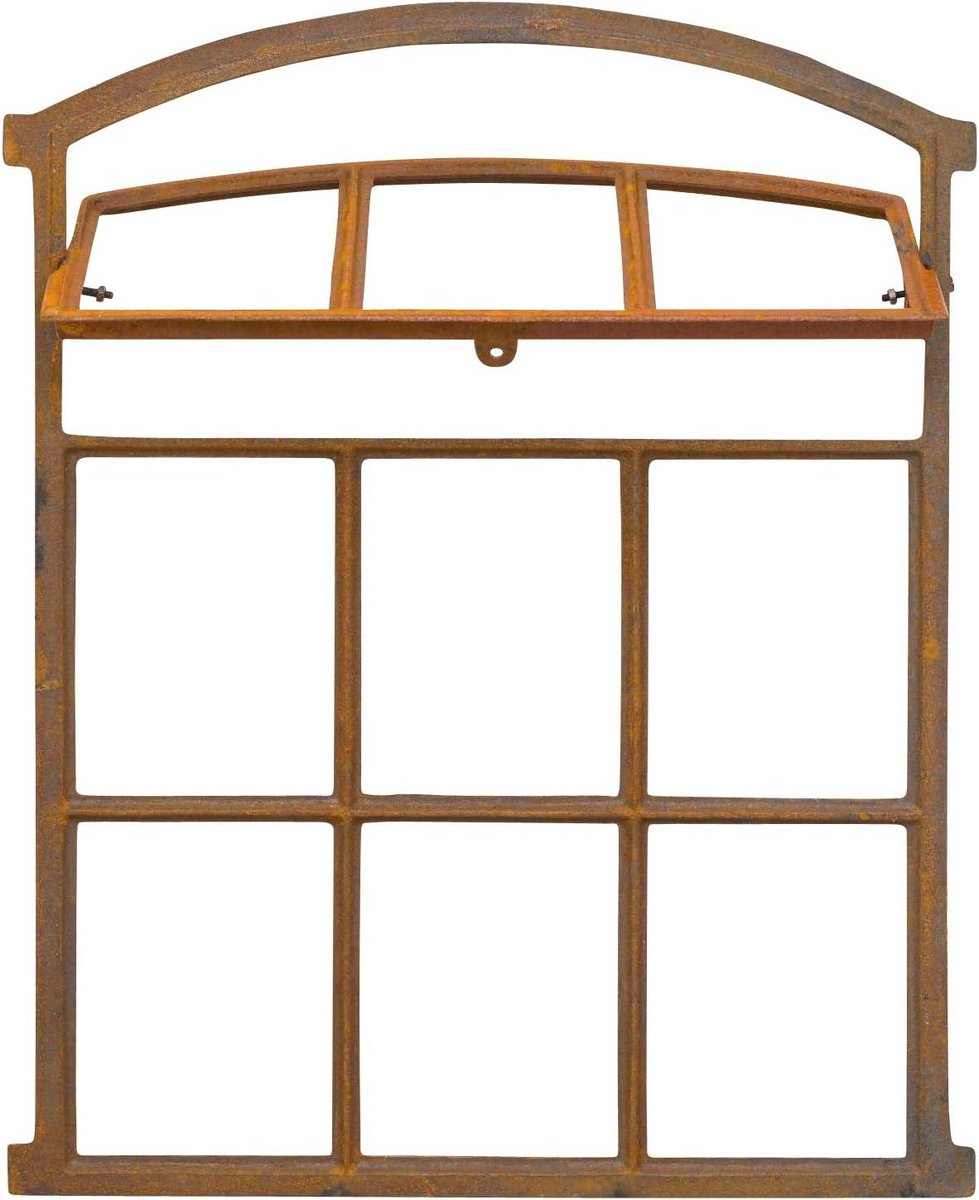 Antiek Stijl Gietijzeren Raam voor Schuren en Tuinhuizen - 71cm Hoog