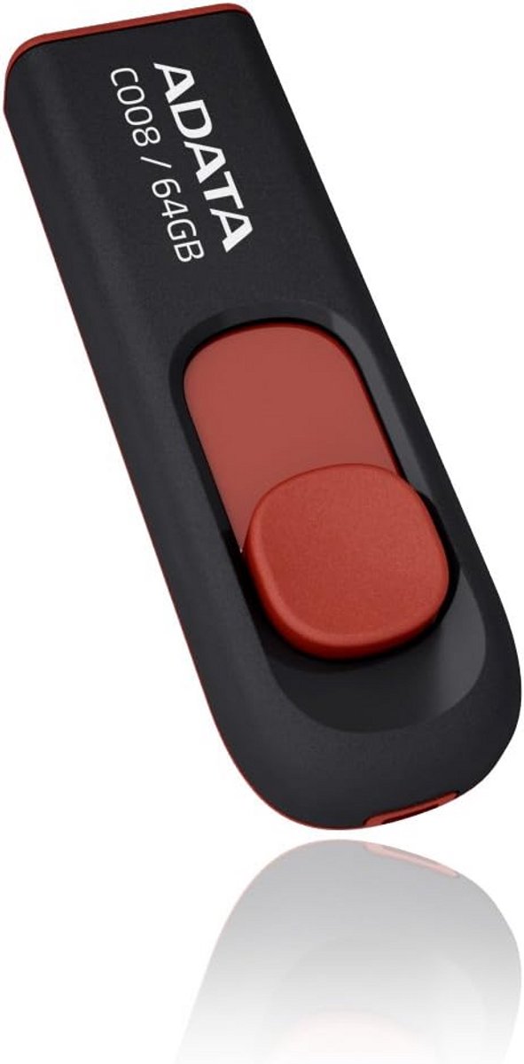 USB Flash Drive 64GB - USB 2.0 Geheugenstick Zwart/Rood