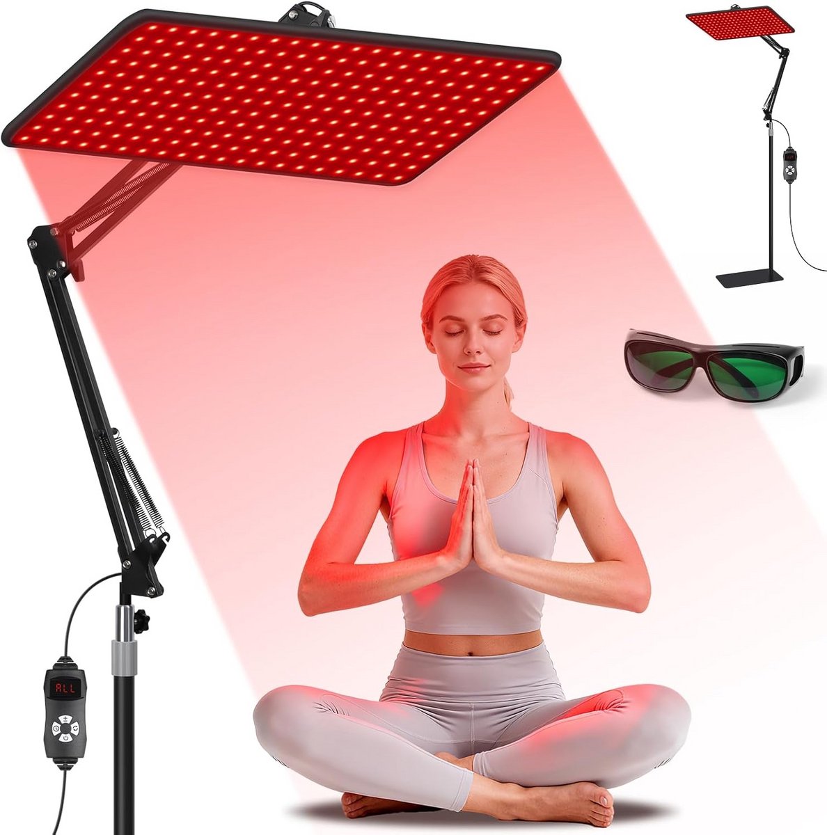 Roodlichttherapielamp met 200 LED's voor Gezicht en Lichaam