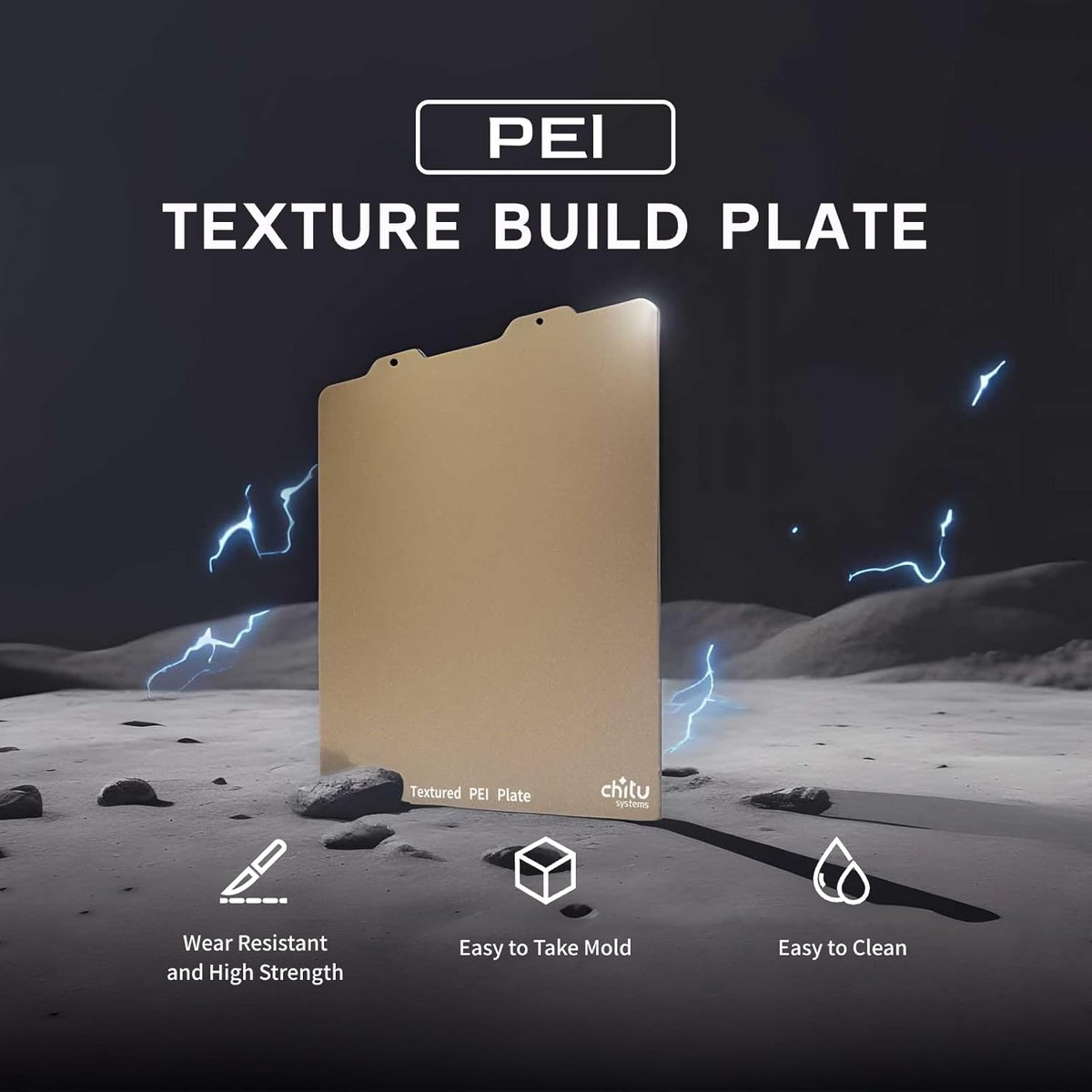 Dubbelzijdige PEI Build Plate voor 3D-printer Flexibel Verenstaal Platform 235x235mm