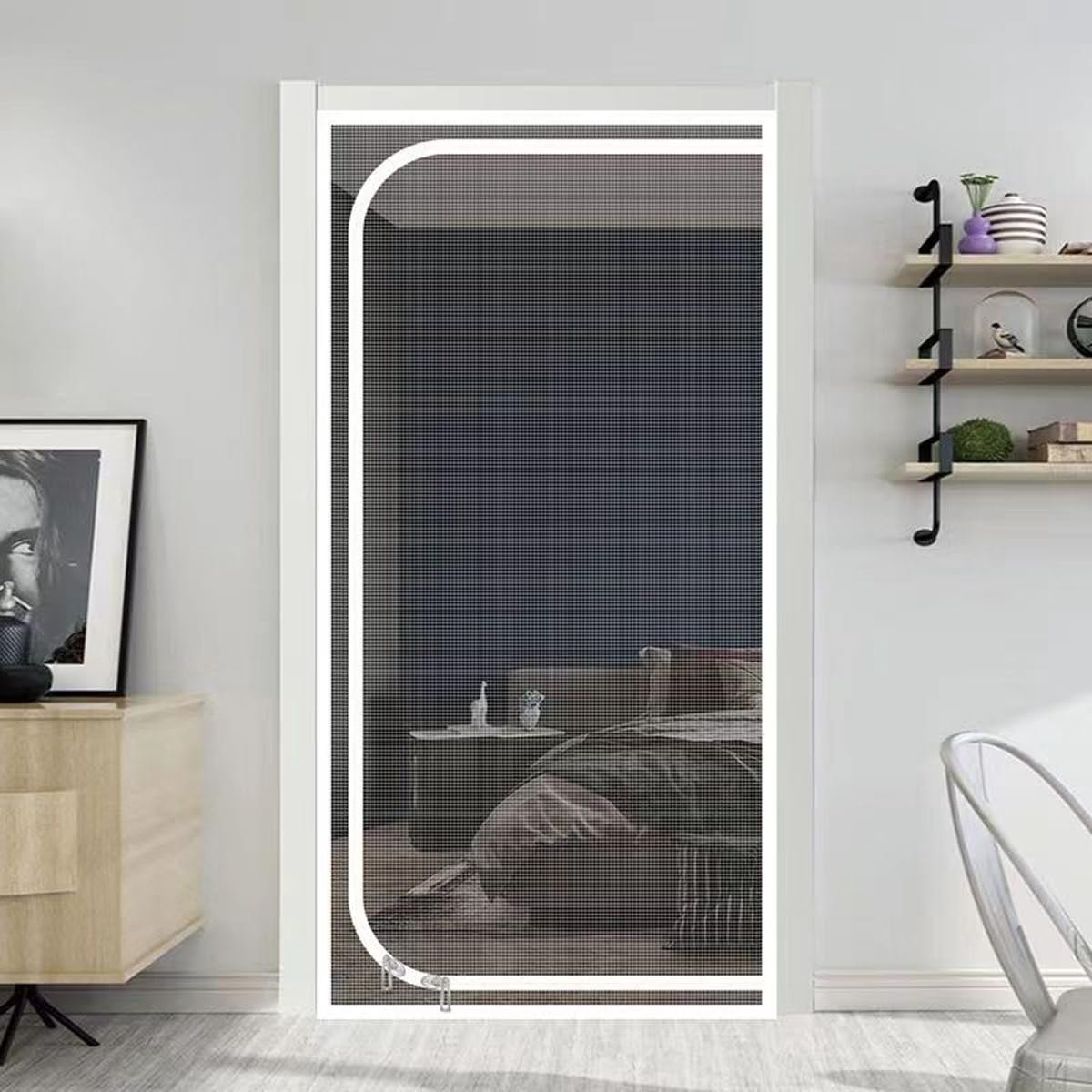 Kattenluik Hordeur XXL - Krasbestendig Hordeurgaas voor Honden en Katten - Geschikt voor Deuren tot 150x220cm