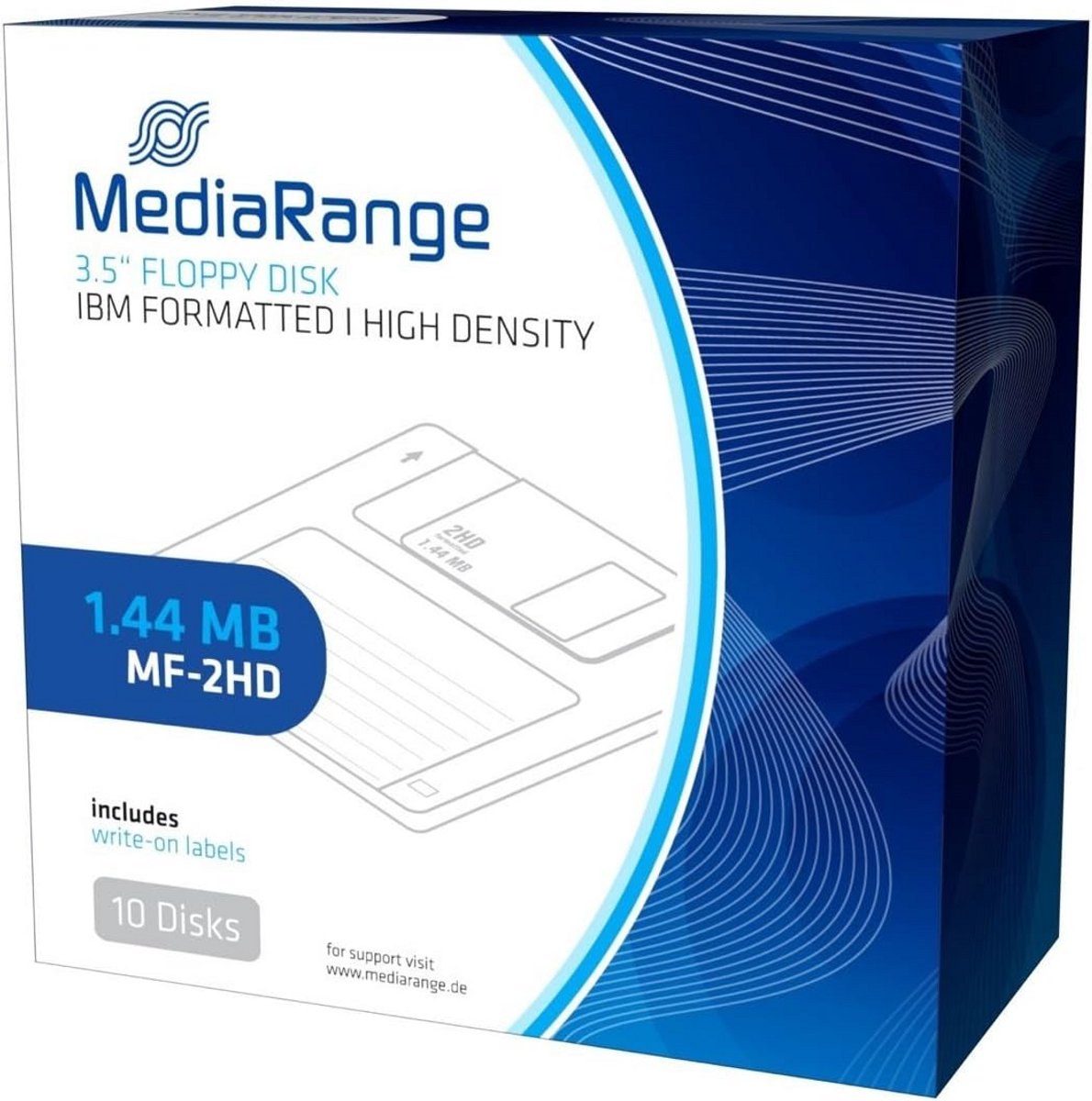 10-Pack 1.44 MB Diskettes voor Data Opslag