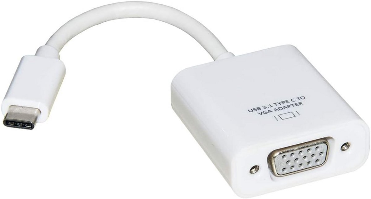 USB-C naar VGA Adapter voor Laptop en Monitor - Full HD 1080p