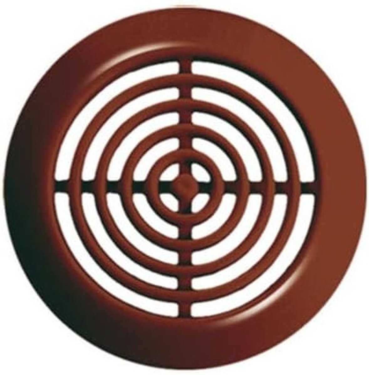 2x Ronde Bruine Luchtrooster Afdekking 45mm voor Meubelventilatie