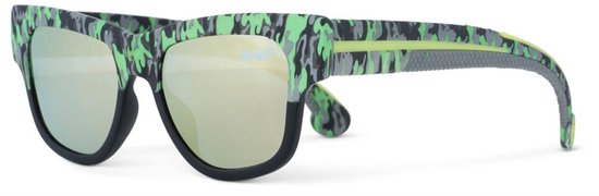 Bling2o ZONNEBRIL: FIRE ISLAND BEACH - Camo Calm Sky, siliconen, 100% UV bescherming, in doorzichtige bewaardoos, 3+ van Bling2o — afbeelding 2
