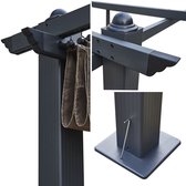 Vrijstaande pergola 3 × 4m CASSIS taupe - aluminium structuur