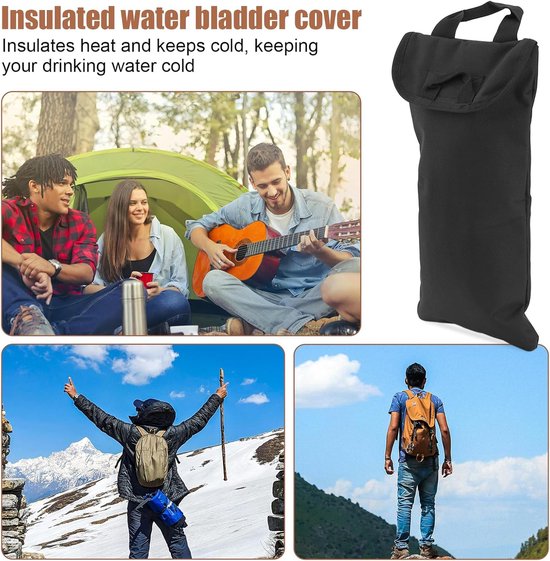 Koeltas fles - Flessenkoeler - Waterzak Isolatiezak - Champagnekoeler - Beschermende Zak - Outdoor - Sac isotherme pour bouteille jusqu'à 2 litre - 41 x 20cm — afbeelding 5
