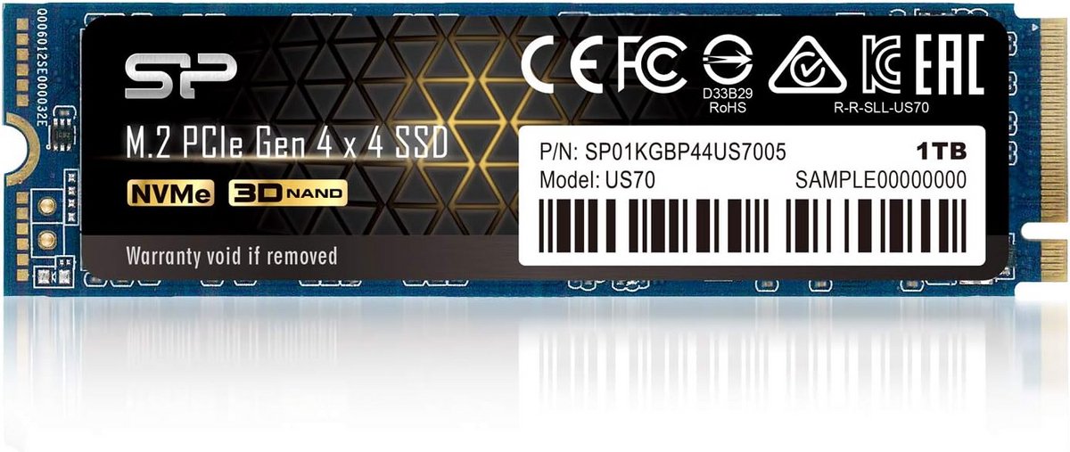 1TB M.2 NVMe SSD PCIe 4.0 Leessnelheid tot 5000MB/s voor Laptop en PC