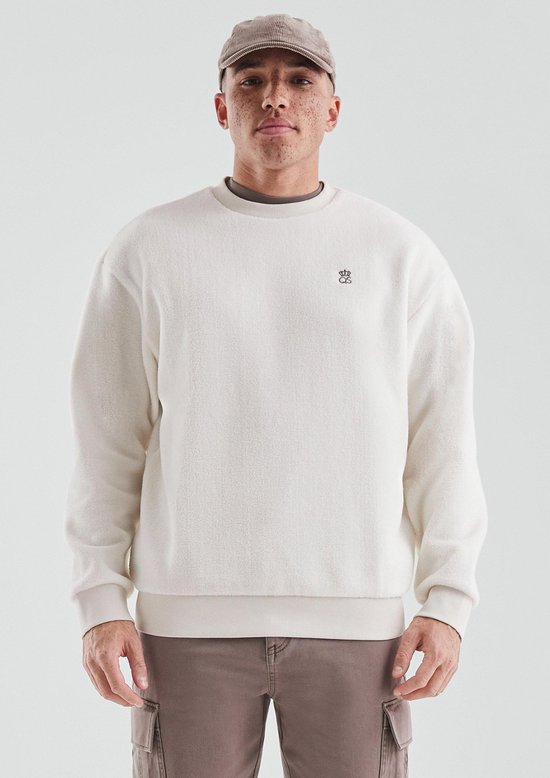 Q/S designed by - Heren sweater - Maat L - Mannen - wit - polyester