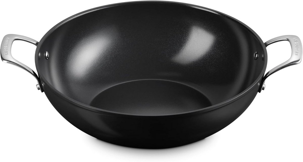 Keramische Wokpan 32 cm met Twee Handvatten - 6 Liter Inhoud