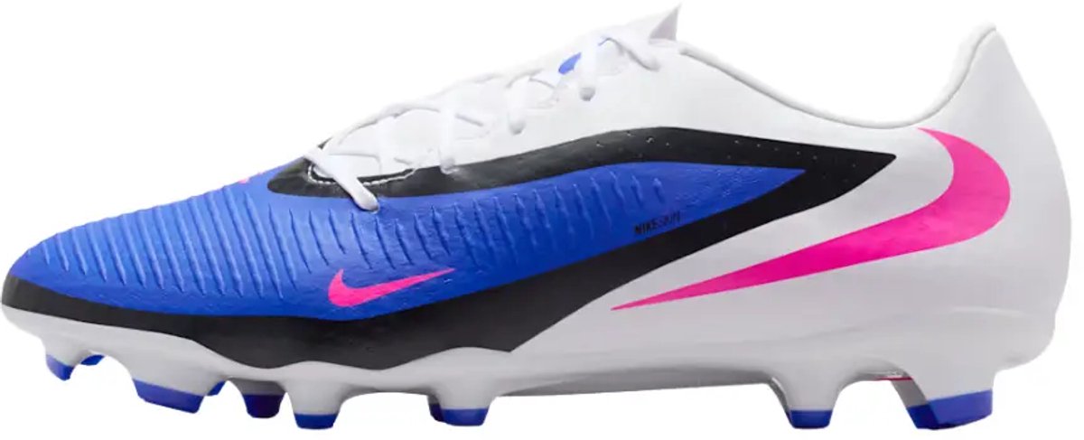 Nike phantom 6 low academy fg/mg in de kleur blauw.