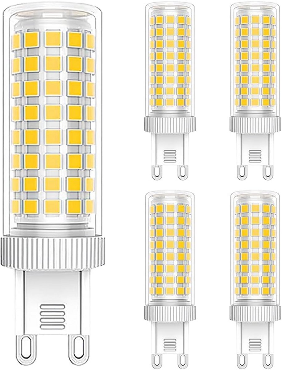 5 Stuks G9 LED Lampen 12W Vervangen 90W Halogeen - 3000K Warmwit - Bipin Fitting