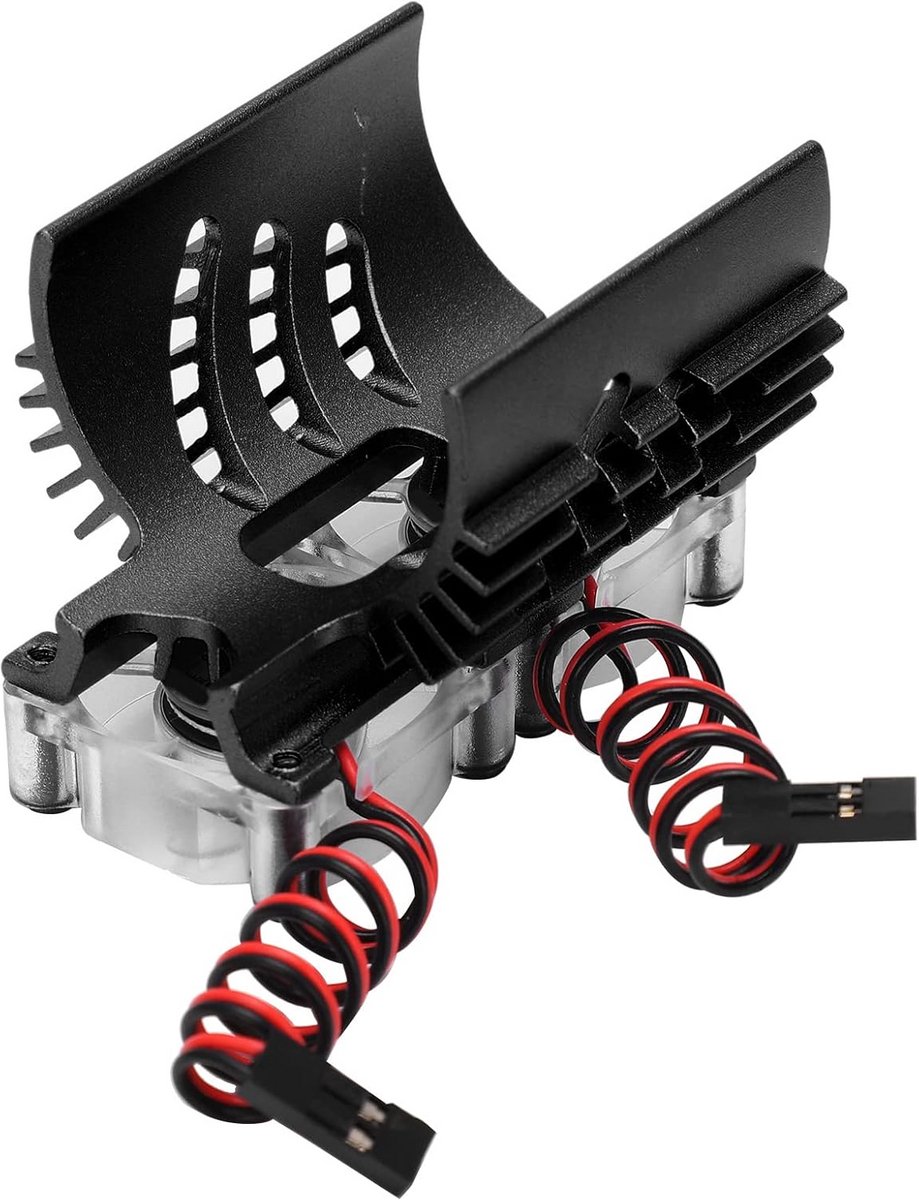 Dubbele RC Motor Koellichaam met Twin Fans voor 1/8 Auto