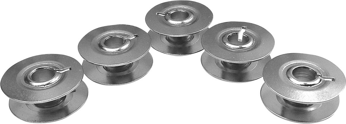 Set van 5 metalen naaigaren spoelen voor Pfaff naaimachine modellen