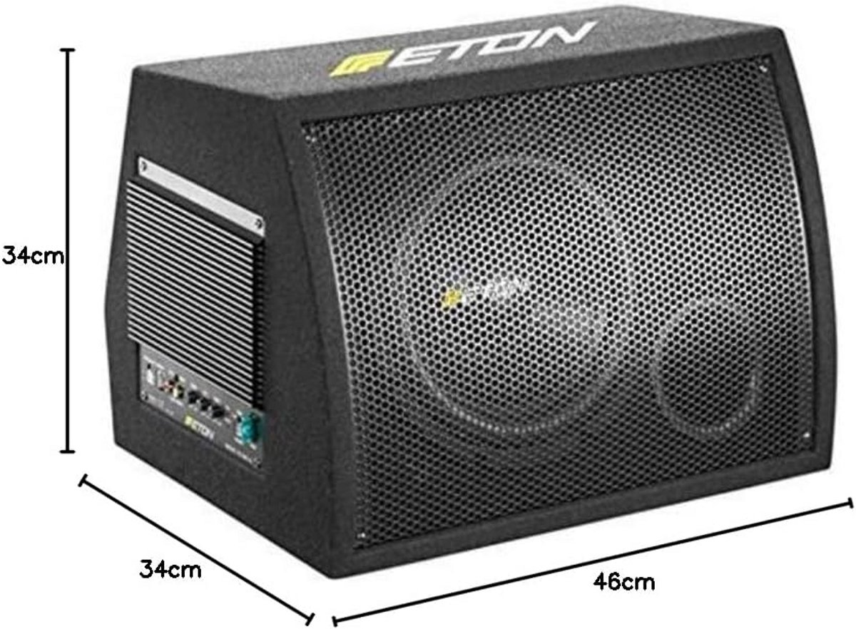 Compacte Actieve Subwoofer met Geïntegreerde Versterker voor Krachtige Bass