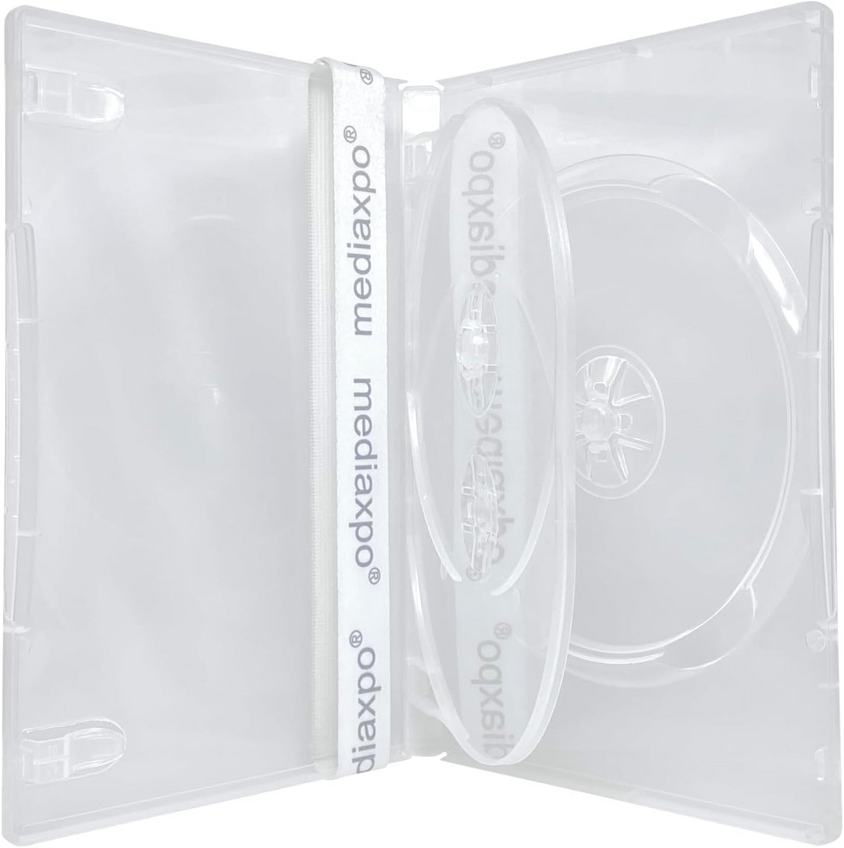 3-Vaks DVD/CD Hoesjes Standaard Dikte Transparant