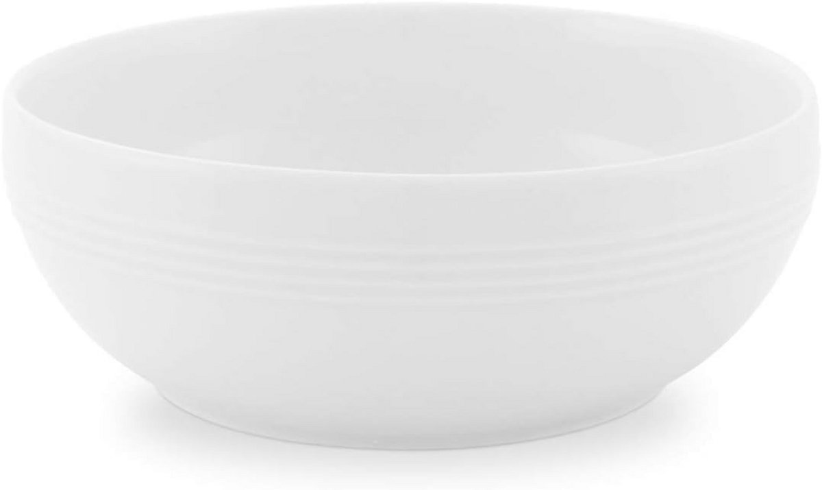 Witte Mueslikom 16 cm - Vaatwasser- en Magnetronbestendig Porselein