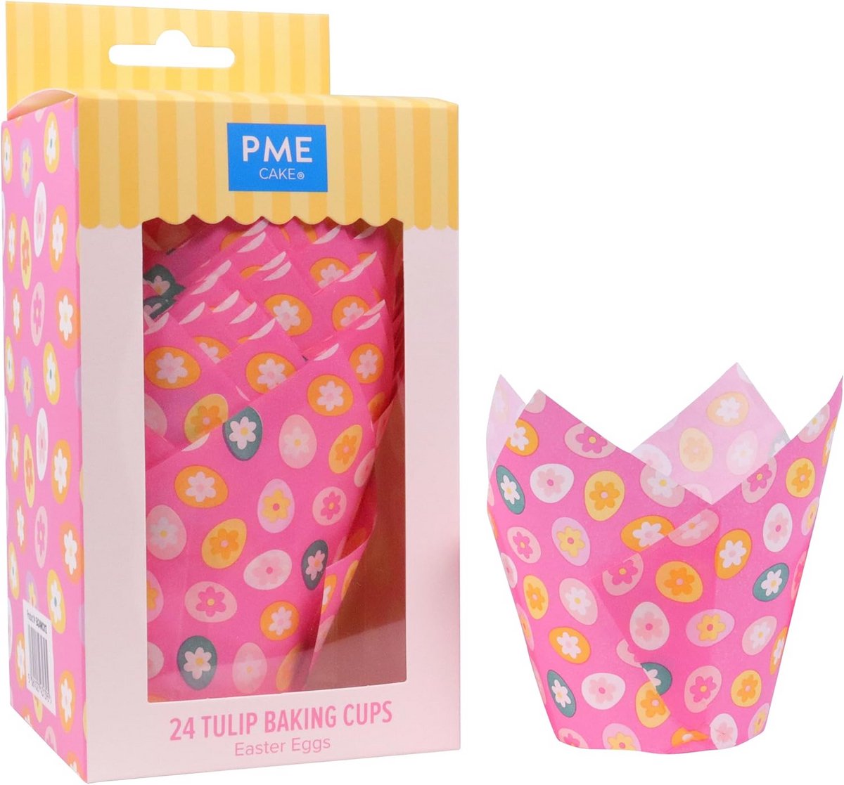 Set van 24 Bakvormpjes voor Pasen, Tulpen en Muffins