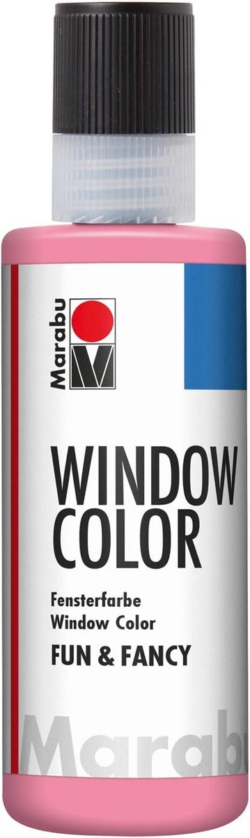 Lichtroze Raamverf op Waterbasis 80 ml voor Glas en Spiegel