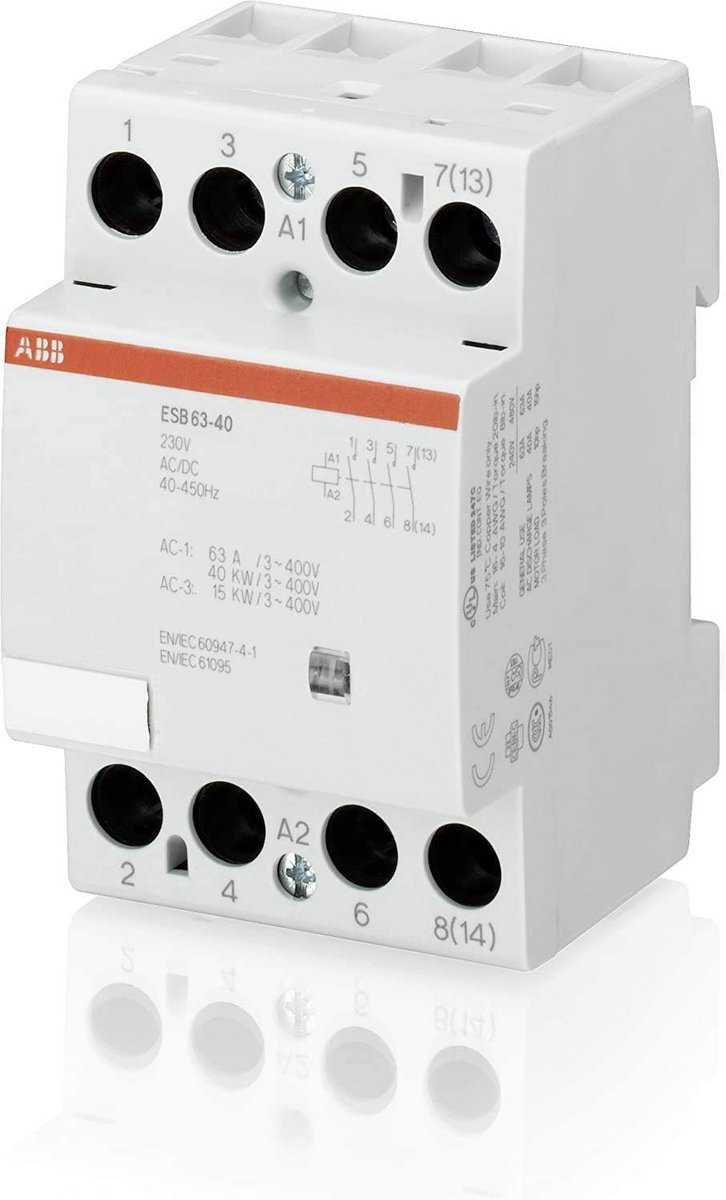 Installatiebeveiliging voor Draagrail Montage 230VAC/DC