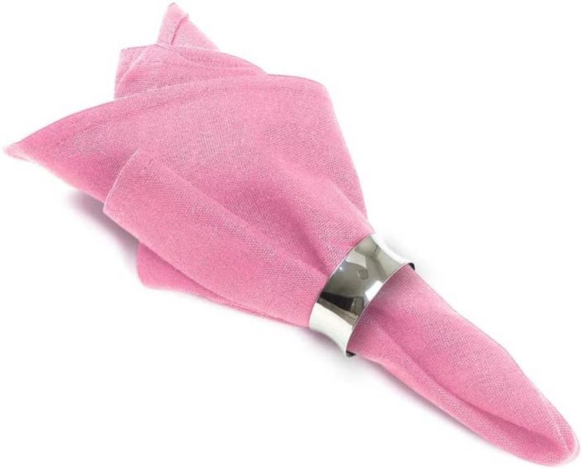 Grote Set Roze Katoenen Servetten 40x40 cm - Horeca Kwaliteit