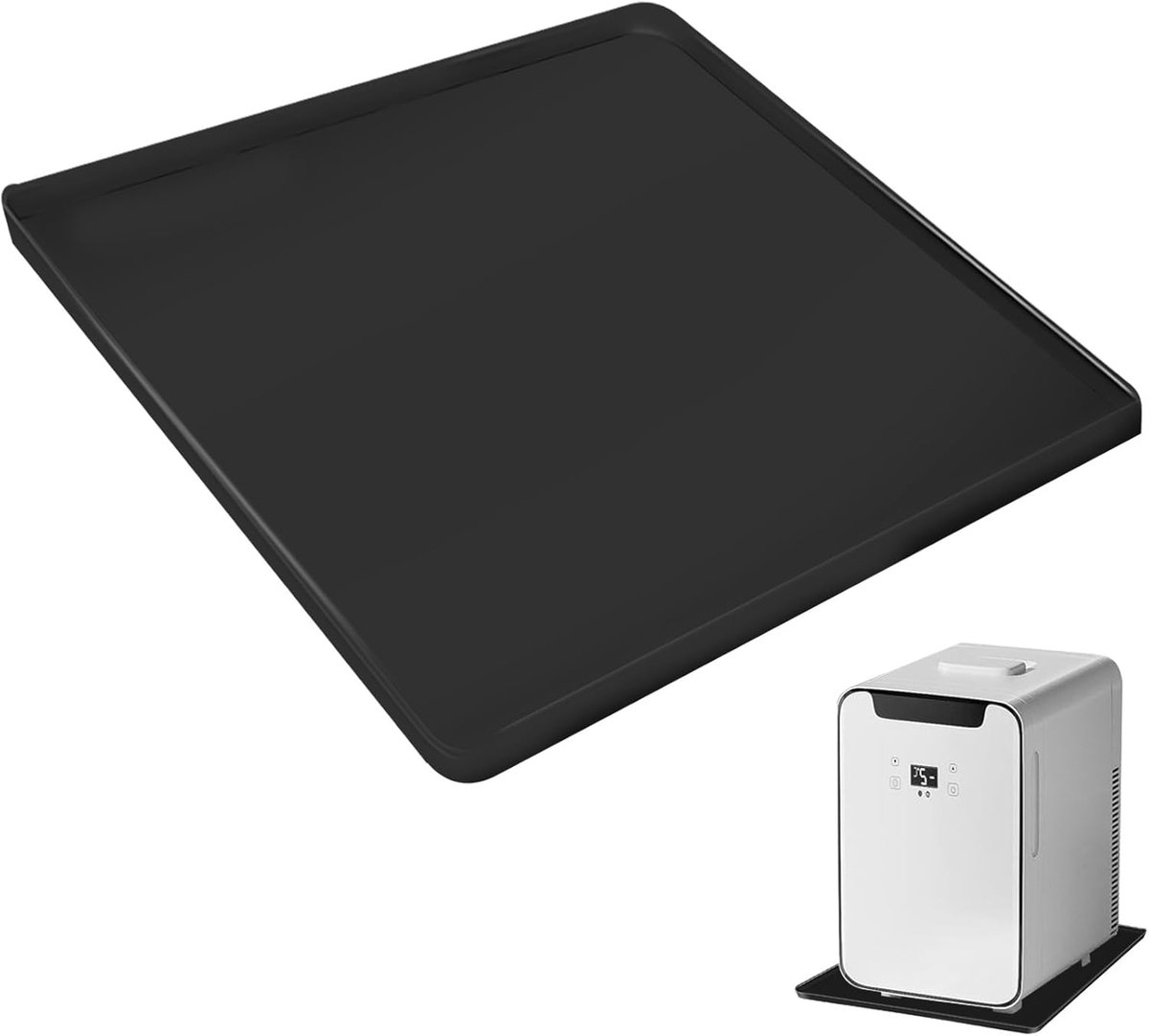 Lekbak onder Koelkast of Wasmachine - Siliconen Vloermat 60x60 cm - Waterdichte Antislip Beschermer