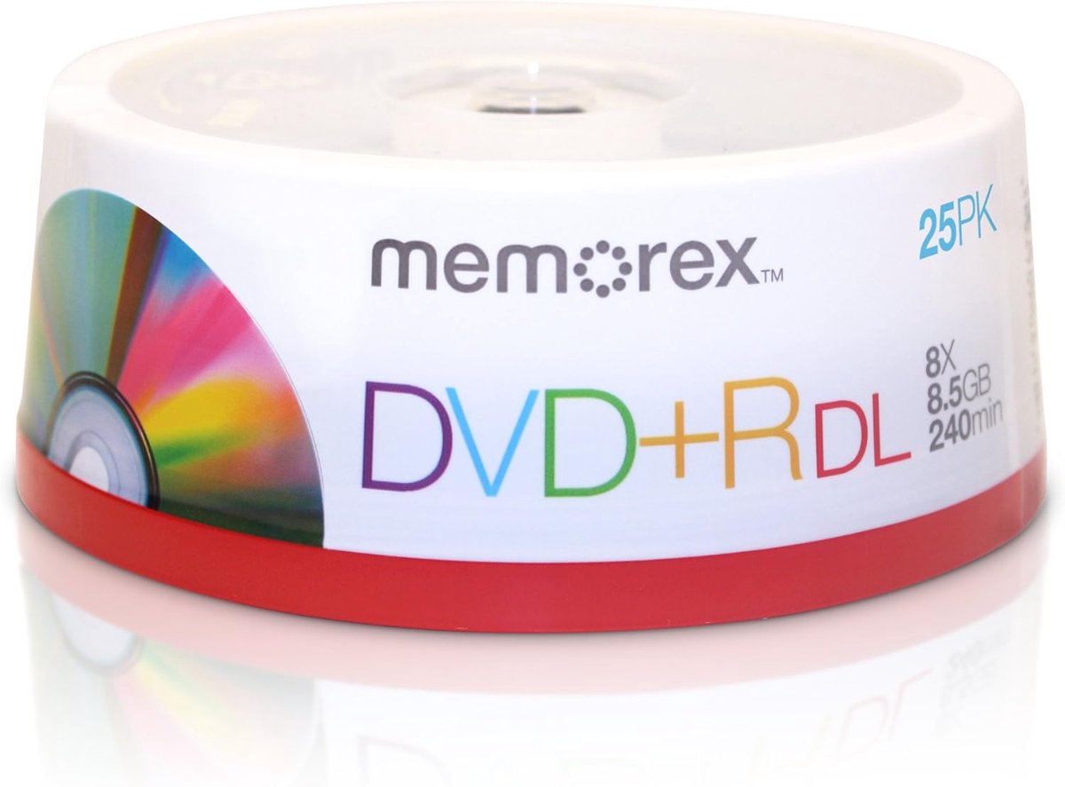 DVD+R DL 8,5 GB 8x - 25 stuks