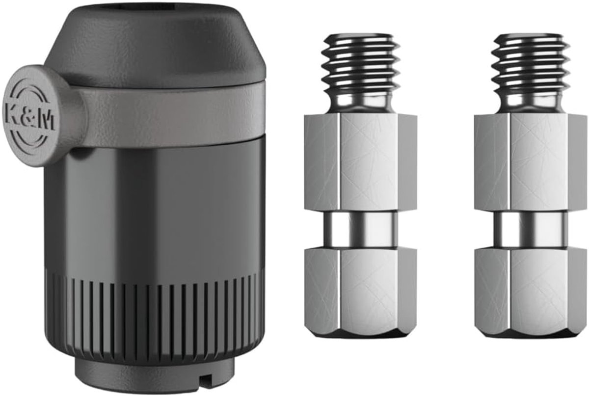 Microfoon snelwisseladapter zwart - aluminium