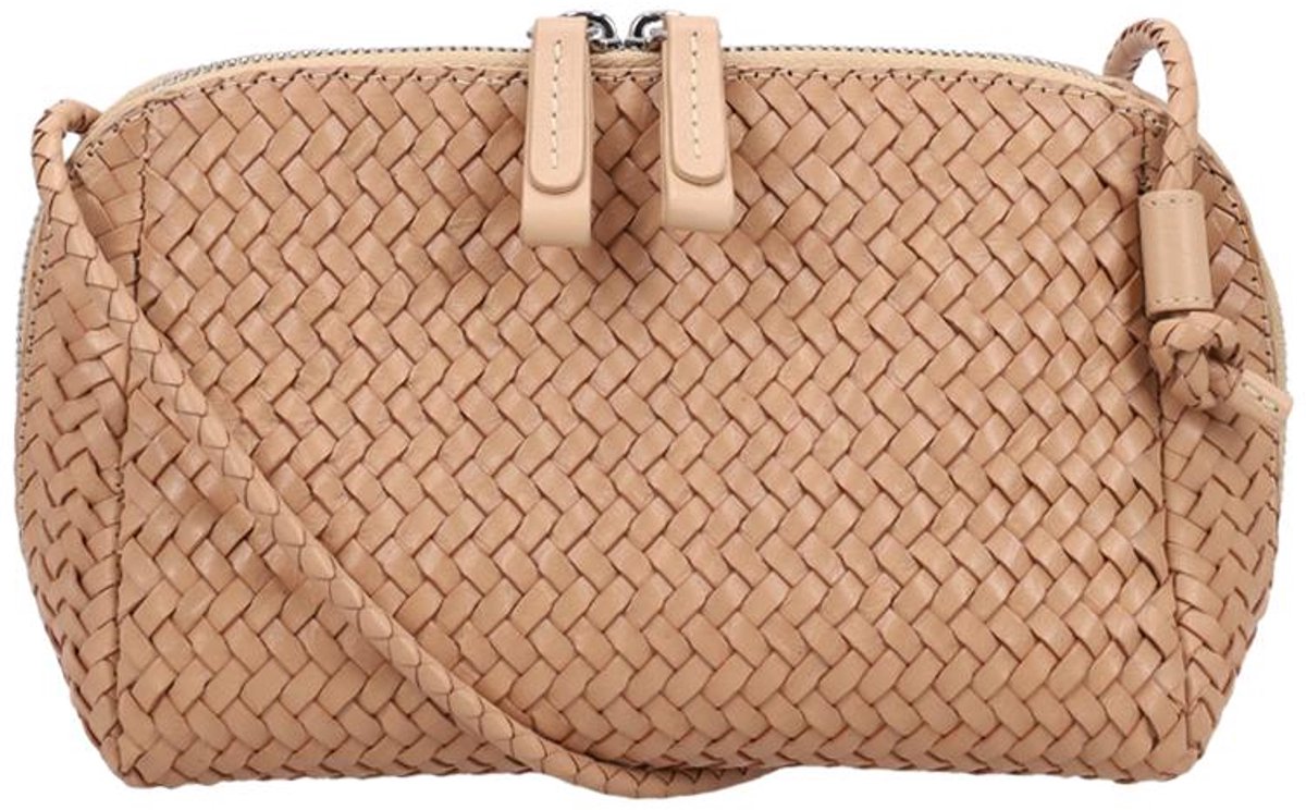 Allan K Wuxi Mini Dj Crossbodytas Kleine Dames - Leer - Beige