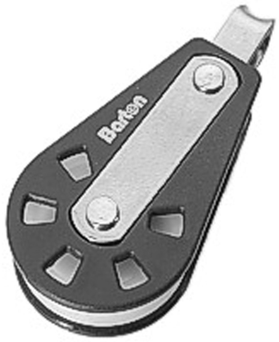 Barton Marine Enkele Vaste Katrol 385kg 10 Mm Zilver 45 x 90 mm