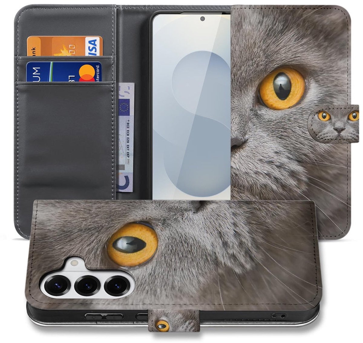 Samsung Galaxy S26 Book Case Britse Korthaar