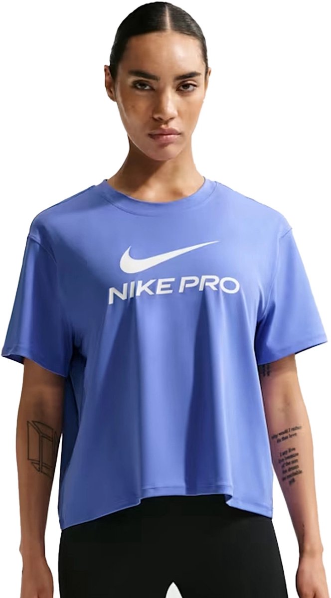 Nike pro shirt in de kleur . Blauw