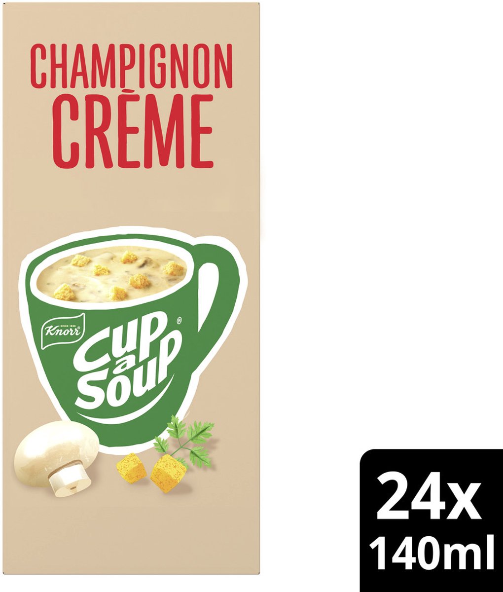 Cup a soup knorr champignon creme 140ml | 4 stuks