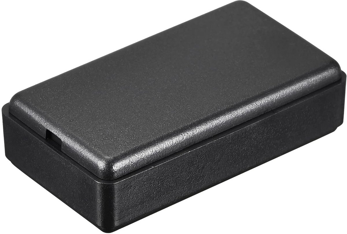 10-Delige Mini Stofdichte Behuizing voor Elektronica Projecten 50x28x15mm Zwart ABS