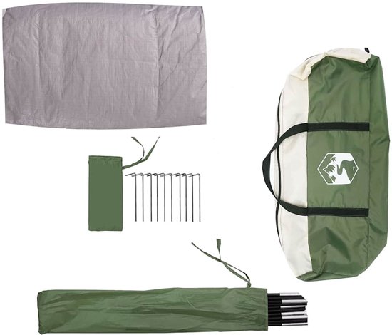 vidaXL - Tent - Waterdicht - Groen - Polyester van Vidaxl — afbeelding 3